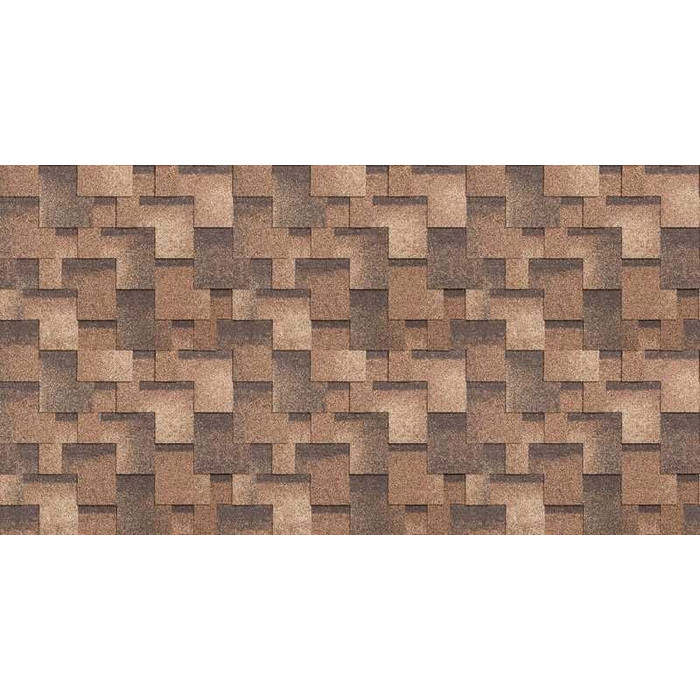 Гибкая черепица однослойная Технониколь Шинглас Классик Румба Арахис